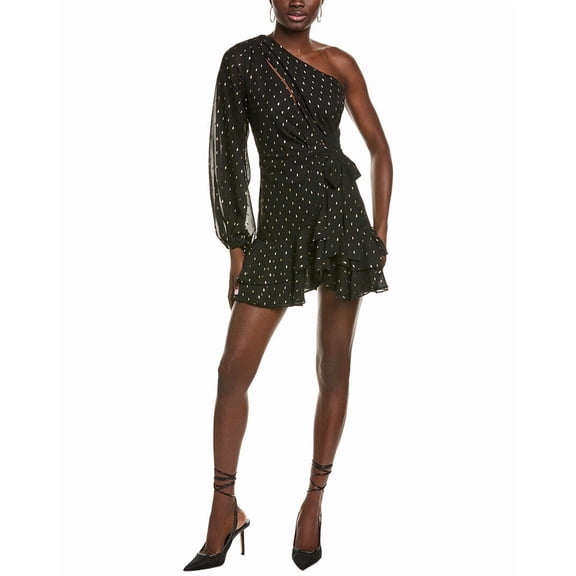 Endless Rose womens  One-Shoulder Mini Dress, s, Black