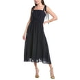 thumbnail image 1 of Endless Rose womens  Pleated Midi Dress, xs, Blue, 1 of 3