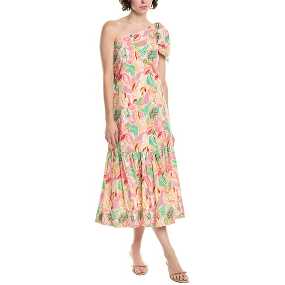 Endless Rose womens Rose Shoulder Maxi Dress, xs, Orange