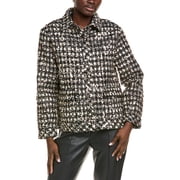 Endless Rose womens Sequins Check Jacket, m, Black