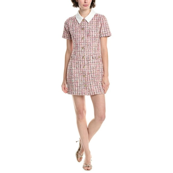 Endless Rose womens Tweed Mini Dress, xs, Pink