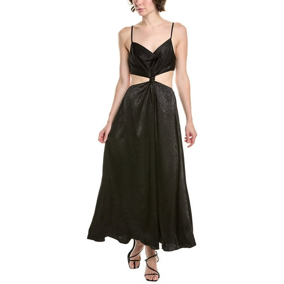 Endless Rose womens  Twist Maxi Dress, s, Black