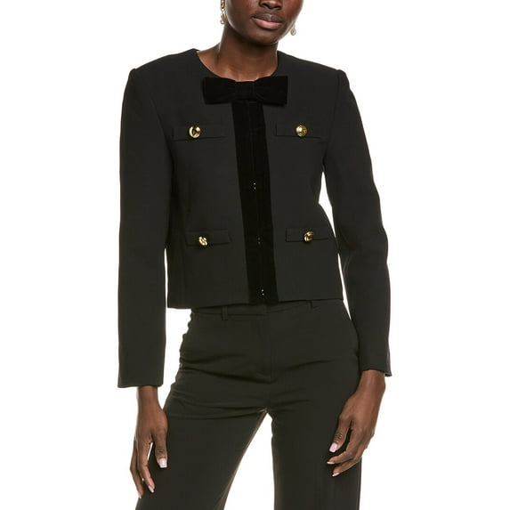 Endless Rose womens Velvet Contrast Jacket, xs, Black