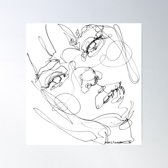 Endless Story Poster Wall Art, Modern Wall Decor For Living Room Bedroom, 30x30 UNFRAMED