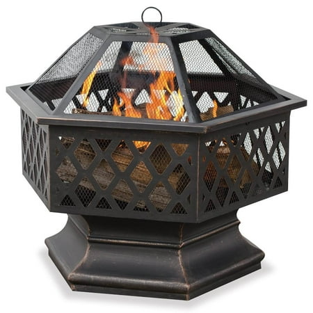 Mr. Bar-B-Q - FIREBOWL WITH LATTICE DESIGN - Black