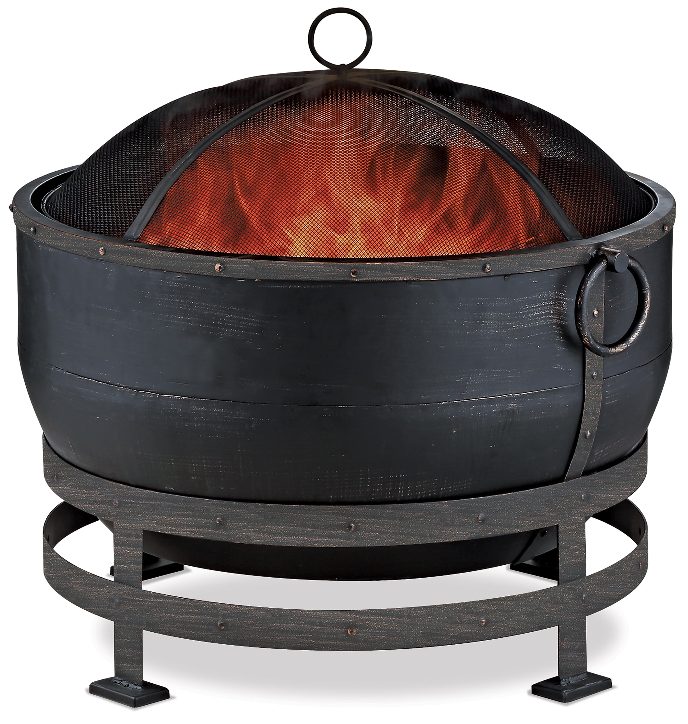 Endless Summer Bronze Kettle Design Wood Burning Fire Pit