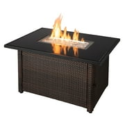 Open Box Endless Summer 44 x 32 inch Rectangular Patio Gas Fire Pit Table