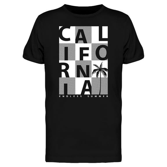 Endless Summer California Slogan T-Shirt Men -Image by Shutterstock, Male Medium