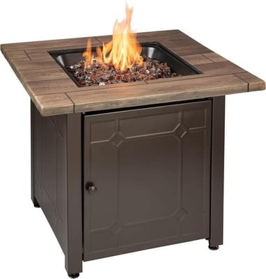 Endless Summer GAD15290ES Brooks LP Gas Outdoor Fire Pit, Amber
