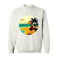thumbnail image 1 of Endless Summer Horizon Retro Beach Ocean Wave Surf Graphic Sweatshirt, for men & women, up to size 5XL, 1 of 3
