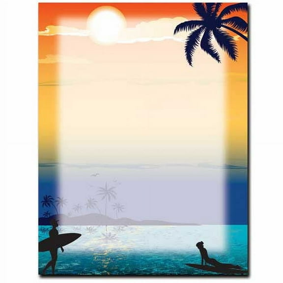 Endless Summer Letterhead Laser & Inkjet Printer Paper, 25 Sheets per Pack