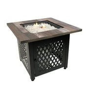 Endless Summer Nate 30 Square Outdoor UV Printed LP Gas Fire Pit  Table