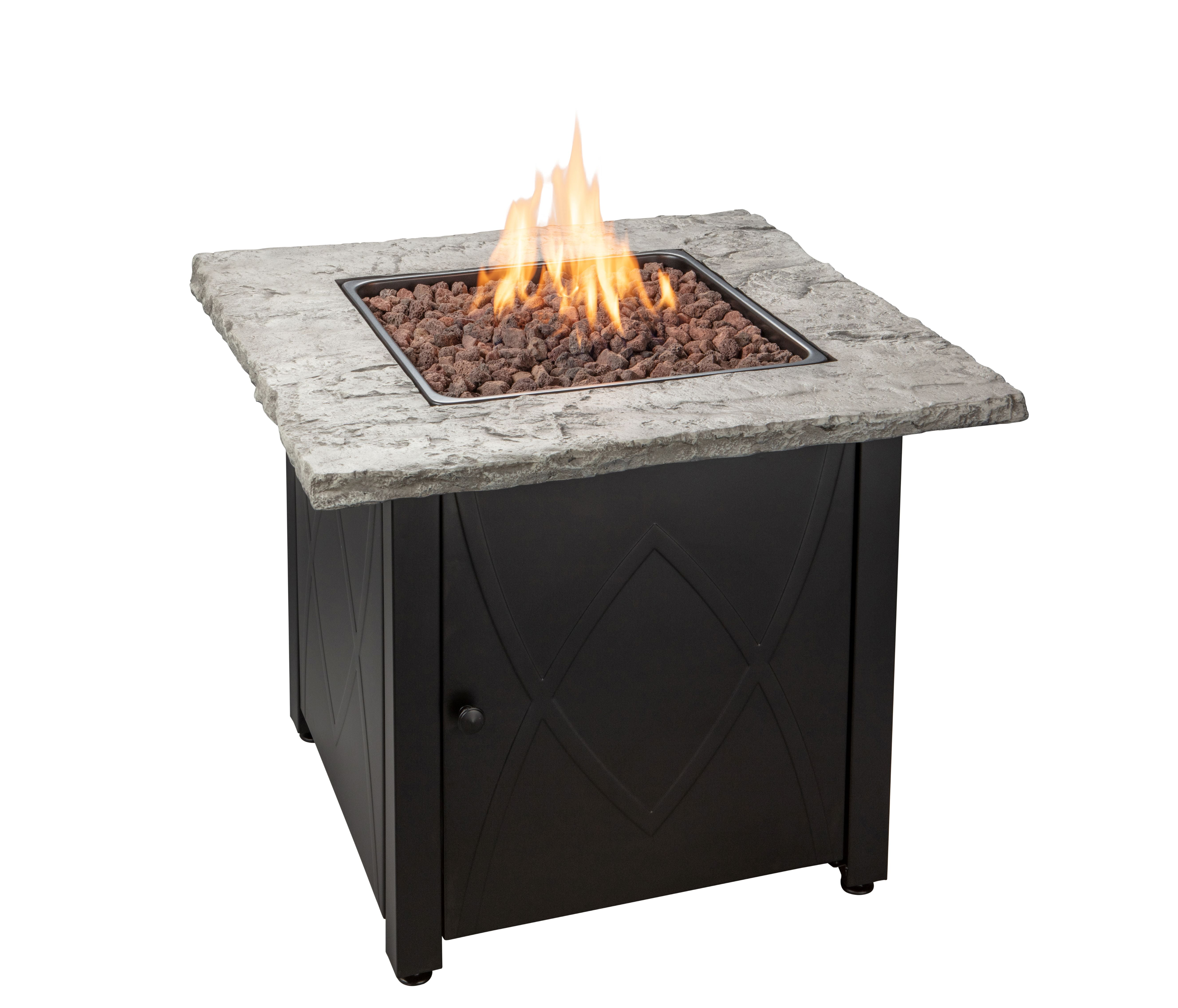 BLUE RHINO Endless Summer Stone Top Fire Pit, 30 in. 30,000 BTU