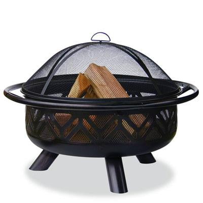 Endless Summer Wood Burning Geometric Outdoor Fire Pit, 36 in.