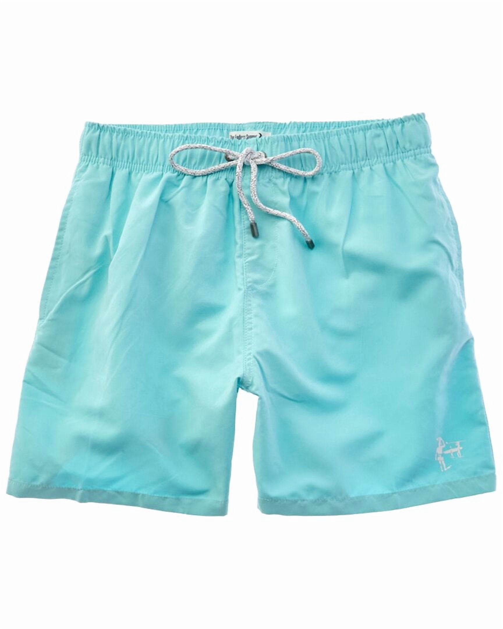 Endless Summer mens  Solid Volley Swim Short, l, Blue