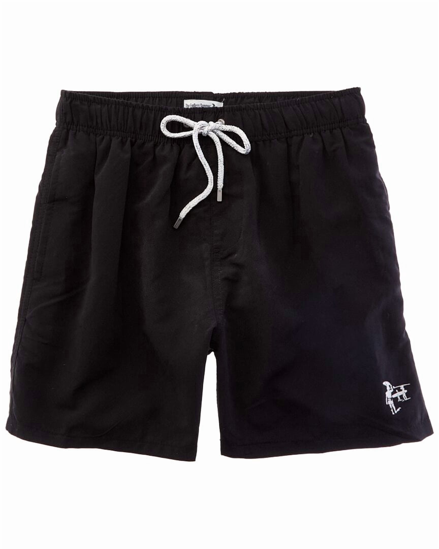 Endless Summer mens  Solid Volley Swim Short, m, Black