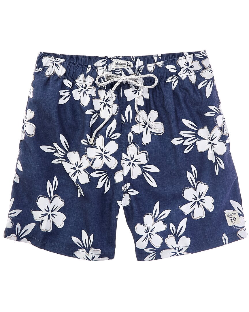 Endless Summer mens  Swim Trunk, l, Navy