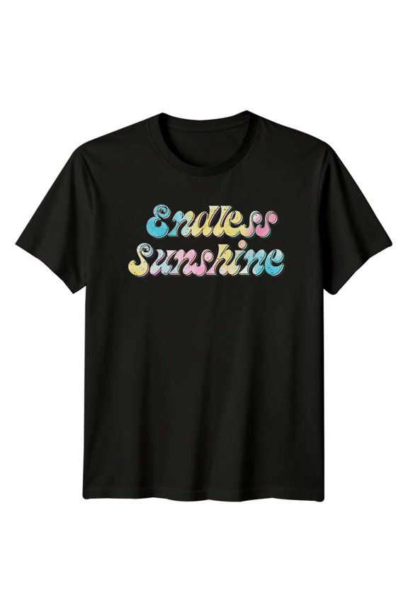 Endless Sunshine Retro Summer Graphic T-Shirt All Size S-5XL