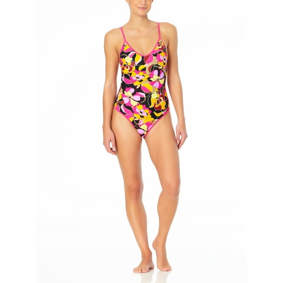 Endless Waves Junior's Flower Hour One Piece Swimsuit