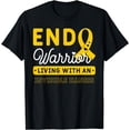 thumbnail image 1 of Endo Warrior Endometriosis Yellow Ribbon Endometrium T-Shirt, 1 of 3