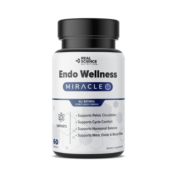 Endo Wellness All Natural Hormone Balance for Women Supplement with Vinitrox & GABA for Cycle Support, Pelvic Circulation & Hormonal Support Made in USA, 60 Capsules