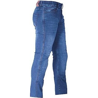 Mens Motor Riding Pants Motorcycle Jeans Distressed Denim Protection Gear  Pads