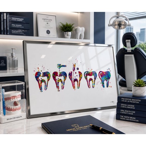 Endodontic Therapy Wall Art Print