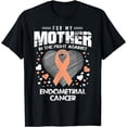 thumbnail image 1 of Endometrial Cancer Awareness Ribbon T Shirts T-Shirt, 1 of 2