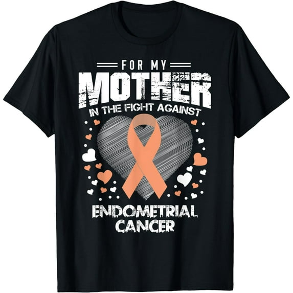Endometrial Cancer Awareness Ribbon T Shirts T-Shirt