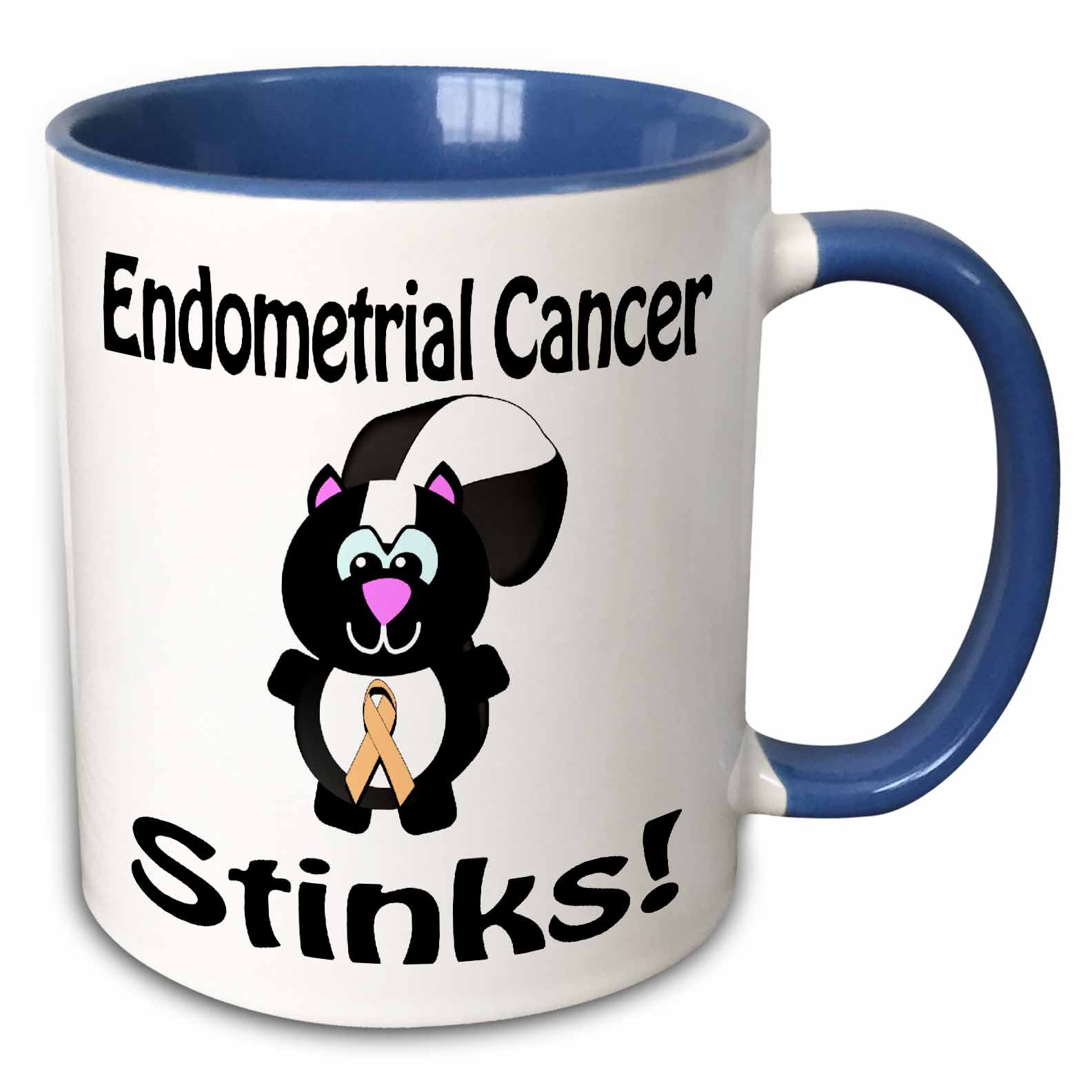 3drose, Endometrial Cancer Stinks Skunk Awareness Ribbon Cause Design ...