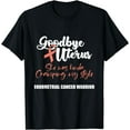 thumbnail image 1 of Endometrial Cancer Survivor Goodbye Uterus Peach Ribbon T-Shirt, 1 of 4
