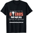 thumbnail image 1 of Endometrial Cancer Survivor Humor Peach Ribbon T-Shirt, 1 of 2