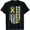 thumbnail image 1 of Endometriosis Awareness Month Survivor Ribbon US Flag T-Shirt, 1 of 4