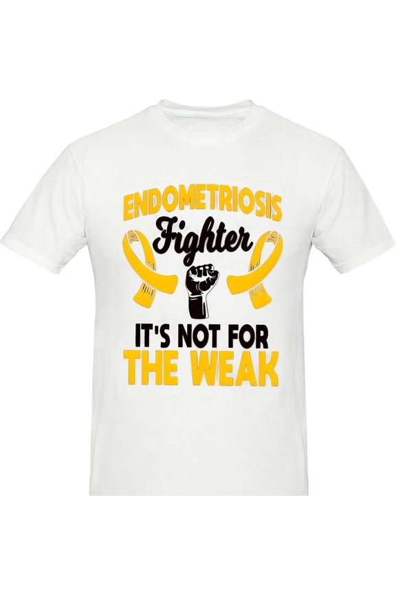 Endometriosis Fighter Is Not For The Weak S1Hirt, Endometriosis Awareness, Endometrm Survivor, Yellow RibB1On Design, Endo Warrior S1Hirt99