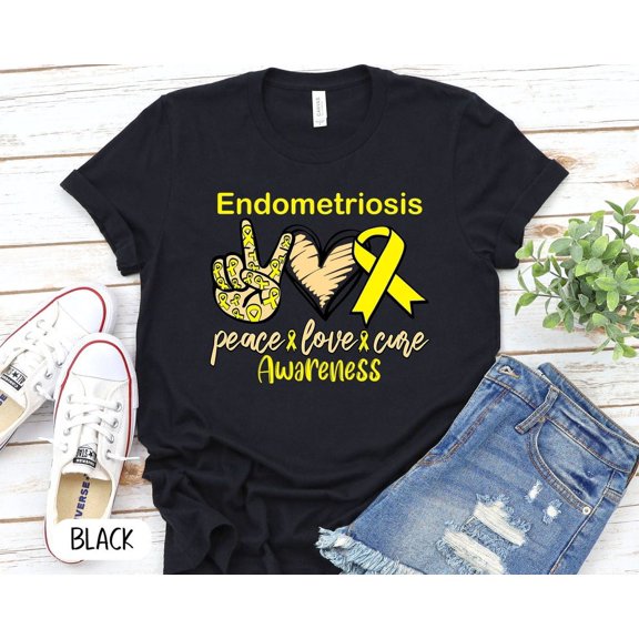 Endometriosis Shirt Endometriosis Awareness Unisex Jersey Short Sleeve Tee Endometriosis Shirt Endometriosis Awareness Endo Warrior Yellow