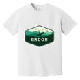 thumbnail image 1 of Endor Sanctuary Moon Forest Ewok Sci-Fi Fan Travel Comfort Color T-Shirt, Unisex, up to size 4XL, 1 of 4