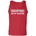 thumbnail image 1 of Endorphins Are My Valentine Adult Tank Top, 1 of 2