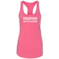 thumbnail image 1 of Endorphins Are My Valentine Racerback Tank, 1 of 2