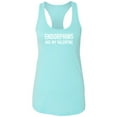 thumbnail image 1 of Endorphins Are My Valentine Racerback Tank, 1 of 3