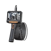 Endoscope 5 Screen Inspection 360  Auto Rotation 5M Camera 360 Degree Steering Dual Lens Borescope Rigid ,Stunning Clarity