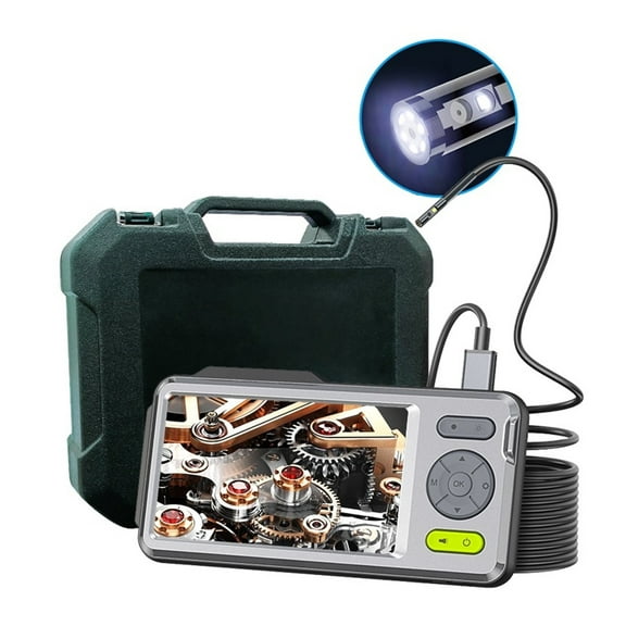 Endoscope Camera with 5'' Screen 1080P Dual Lens Inspection Camera with LED IP67 Waterproof Snake Camera With Zoom 32GB TF Card , User-Friendly Borescopes