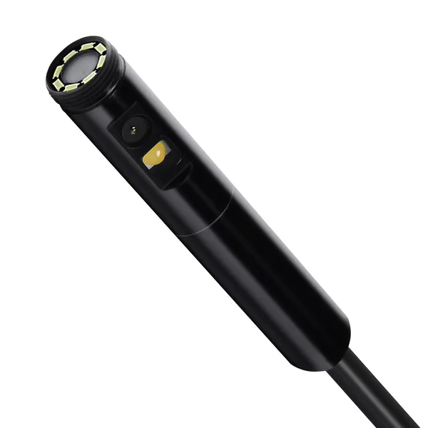 Endoscope Camera Dual Lens Borescope 1920P HD Inspection Camera 8+1 LED Light 2X Zoom 16.4FT Snake Cable IP67 Waterproof for Auto Plumbing Android iOS