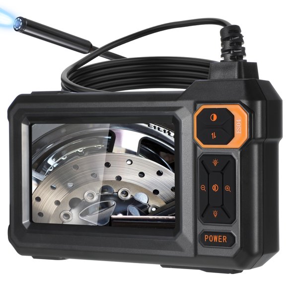 Endoscope Camera with Light, Borescope Camera with 4.3" IPS Screen, 16FT Semi-Rigid Cord Bore Scope, IP67 Waterproof