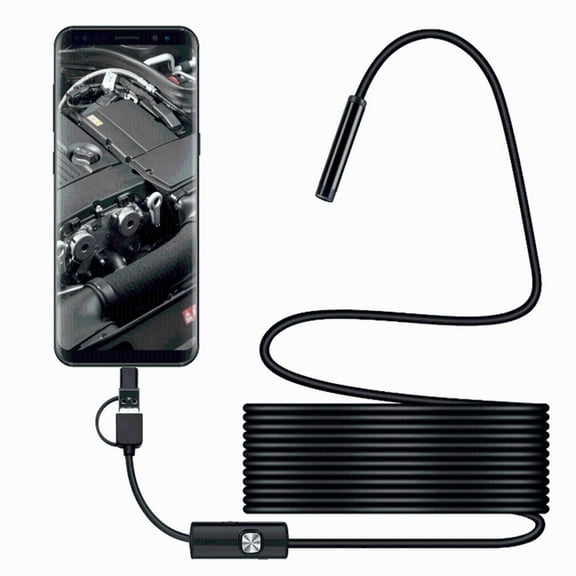 Endoscope Camera with Light for Cellphone,Borescope Inspection Cameras with Adjustable LED Light Snake Camera