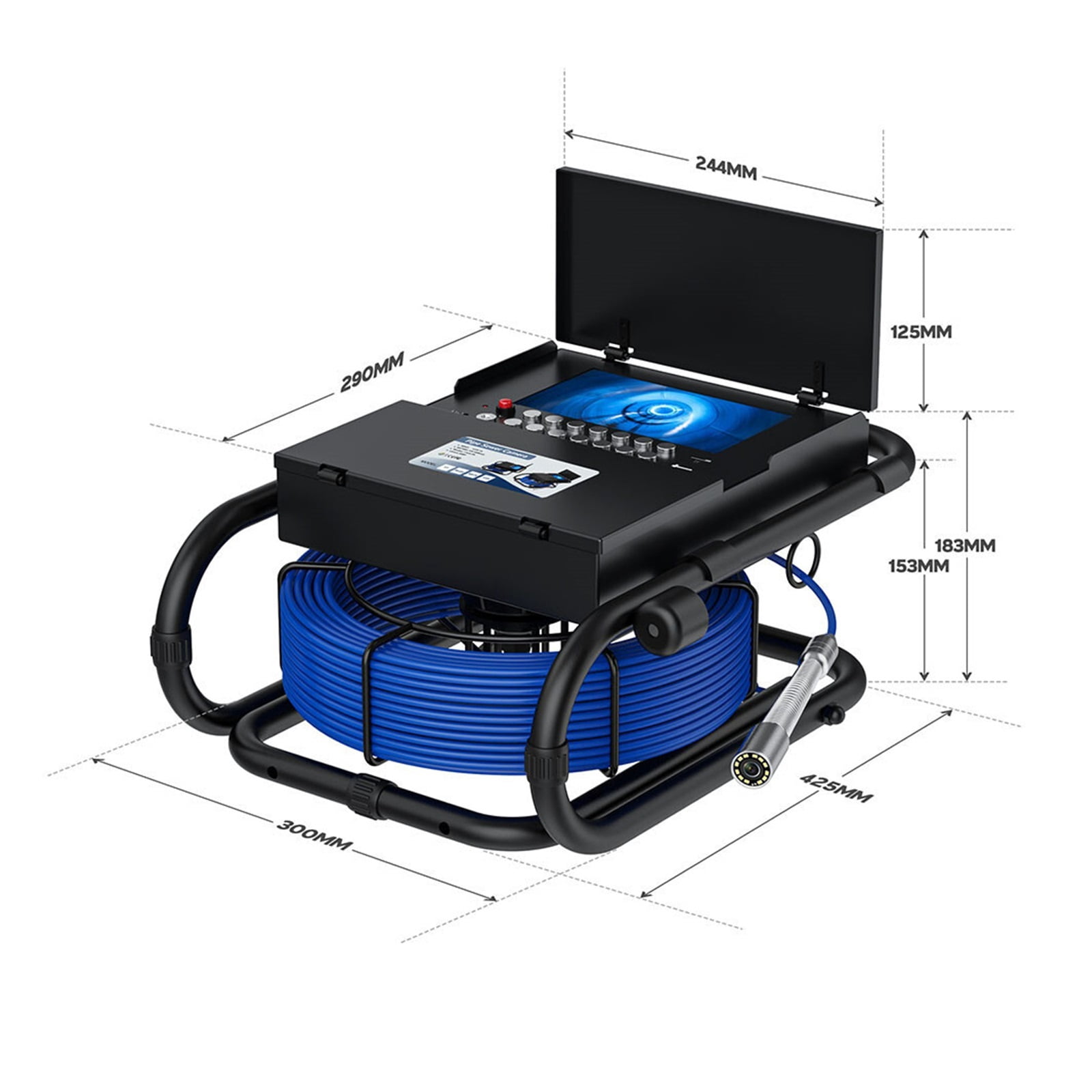 Inpipe Camera Endoscope Pipe Camera Pipe Inspection Camera With Self-Leveling 512HZ ...