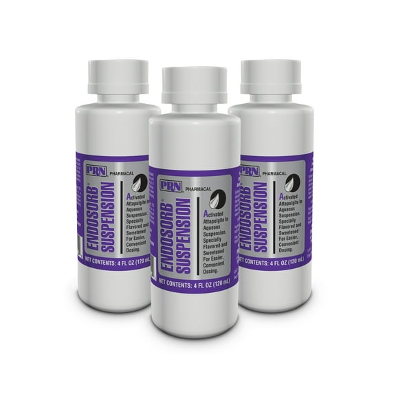 PRN Pharmacal Endosorb Diarrhea Digestive Remedy Suspension, 4 Oz (3 Pack)