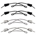thumbnail image 1 of Endoto 2 Pairs Shoelaces for Hey Dude Elastic Strings Replacement Laces Shoes(Color:Black&Grey,Size:22Inch), 1 of 6