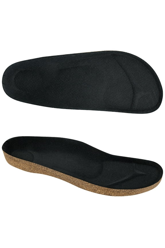 Cork Footbed for Super Birki / Profi-Birki Clog, Replacement Kork Insoles Inserts for Men & Women Sandals with Arch Support(US Size:W6/M4 / EU Size:37)
