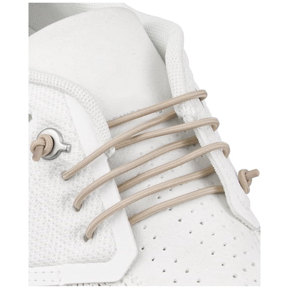Endoto Elastic Shoelaces for ON Cloud 5 & 6 No Tie Replacements Shoes Laces Stretchy Bungee Running Training(Color:Beige,Size:12Inch)
