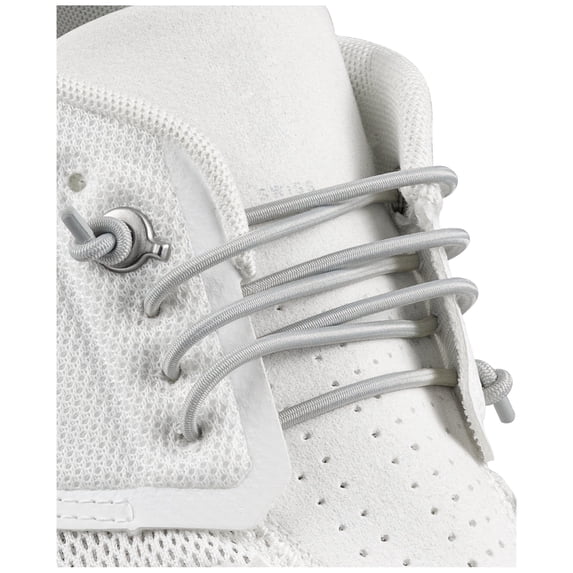 Endoto Elastic Shoelaces for ON Cloud 5 & 6 No Tie Replacements Shoes Laces Stretchy Bungee Running Training(Color:Silver,Size:8Inch)